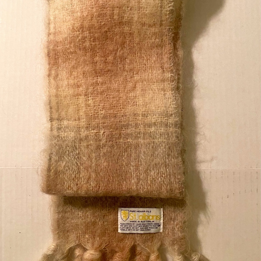 Vintage Mohair Wool Scarf -  St Albans Australia